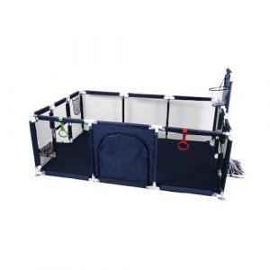 Parc &agrave; Chiots Pouces avec Porte, Parc pour Chiots Ou Petits Chiens,Lavable en Machine, Int&eacute;rieur/ext&eacute;rieur (180 x 120 x 66 cm (Bleu Marine)(C)) (Hechheu, neuf)
