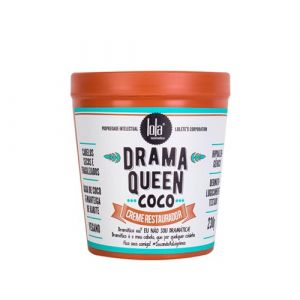 Lola Cosmetics - Masque "Drama Queen Coco" - Nourrissant - Hydratation Intense - Idéal pour Cheveux Secs et Abîmés - Sans Parabènes - Vegan et Naturel - 230 g (Hair Gallery, neuf)