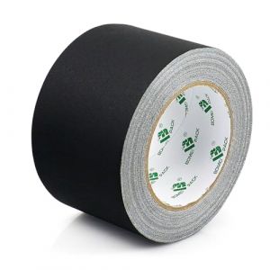 BOMEI PACK Noir Gaffer Ruban adh&eacute;sif en tissu, 76MM x 30M, Mat Chiffon Tuban Adh&eacute;sif, Gaffers Tape pour C&acirc;bles, Photographie (BOMEI PACK FR, neuf)