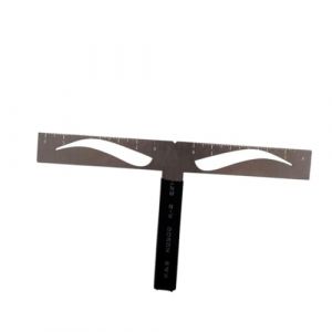 Baluue règle à sourcils à trois points Pochoir réutilisable pour sourcils Pochoir professionnel pour sourcils pochoirs à sourcils pochoir de règle de sourcil outil de dessin de sourcils (Fortune Luck, neuf)