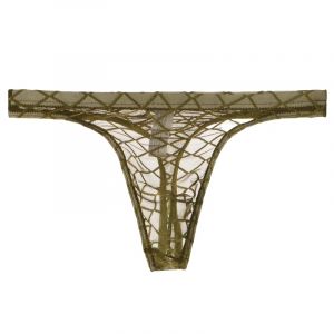 TNNRAO Hommes Strings Culottes Ultra-Mince Maille Transparent String Thongs Sexy Doux Respirant Mince Poche Hommes Culotte String Tanga (lclvld, neuf)