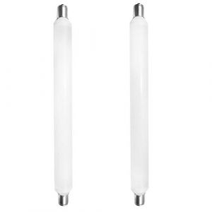 Lot de 2 ampoules LED 6 W S15s 284 mm, bandes lumineuses LED blanc froid 6000 K, 60 W S15 de remplacement pour lampe de miroir, applique murale, lampe de rasoir de salle de bain (JQslight, neuf)