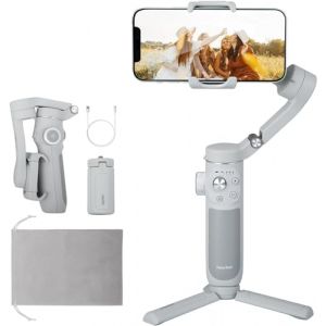 FeiyuTech Vimble 4SE [Officiel] Stabilisateur Smartphone 3 Axes pour T&eacute;l&eacute;phone, Compatible iPhone et Android, Suivi 4.0 AI, Portable et Pliable, pour Youtube, TikTok, Vlog, Live Stream (FeiyuTech France Officiel, neuf)