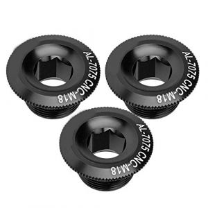 Tbest Boulon Manivelle Boulons De Bras De Manivelle De V&eacute;lo,3 Pi&egrave;ces 18 Mm Boulon De Fixation De Bras De Manivelle en Alliage D'Aluminium Axe d'arbre De V&eacute;lo &Eacute;crou &Agrave; Vis (Youluu-cd, neuf)