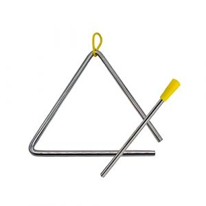 TRIXES Triangle d'instruments de Musique 4" - Jouez des Instruments de Percussion tels Que Tambours, Cloches, Xylophone, Maracas, Glockenspiel - Convient aux Adultes, Enfants, Tout-Petits (Digiflex FR, neuf)