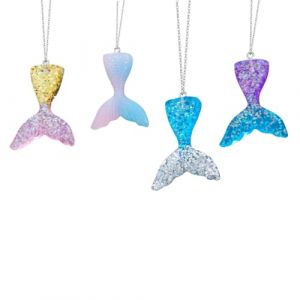 Parure de Bijoux Enfant Sirène, 4 Pcs Ensemble de Bijoux pour Filles, Sirène Bijoux Enfants Fille, Amitié Pendentif Collier Ensemble, Fille Princesse Dress Up Cadeau Anniversaire de Fête Enfants (Gobfar store, neuf)