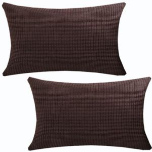 ZZDZW Taie d'oreiller 50x70,40x70,40x60 Rectangulaire Lot De 2 Extensible Housse De Coussin 40x80,60x80 Couverture Oreiller pour Canapé Maison Salon Chambre Decoration(Dark Curry,60x80 cm (Set of 2)) (Pooneeliff, neuf)