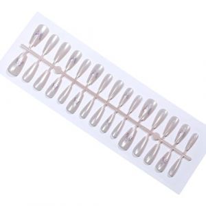 Lot de 30 faux ongles amovibles - En forme de c&oelig;ur noir - Faux ongles papillon &agrave; presser (LMHsd83, neuf)