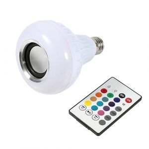 Taidda de Fin d'ann&eacute;e LED Musique Ampoule, E27 12W LED RGB Blue-dent Ampoule Lampe de Musique sans Fil Jouant la Lampe avec t&eacute;l&eacute;commande (Nialye, neuf)
