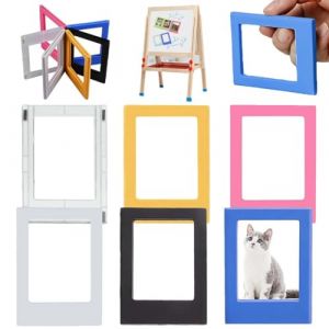 WAXKOP 6 Pièces Cadre Photo Magnetique Frigo Magnet Photo Frigo 8.8x6.3 cm Porte Photo Magnetique pour Surfaces Métalliques 6 Couleurs Différentes (LUXURY SPENDINGS, neuf)