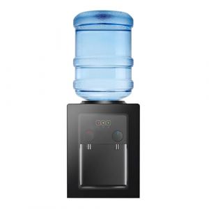 Distributeur d'eau électrique 550 W - Fontaine à eau chaude et froide - Pour bureau, maison - Avec porte anti-poussière et double bec - Pour seau d'eau de 3,5 l, 5 l, 10 l, 18 l - Pour bureau, table (Desnysmf, neuf)