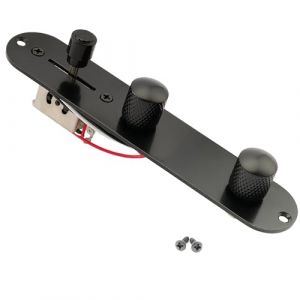 Musiclily 32mm Tele Plaque Contrôle Pré-câblée avec Sélecteur 3 Positions Harnais Câblage pour Guitare électrique Fender Telecaster, Noir (Musiclily Direct France, neuf)