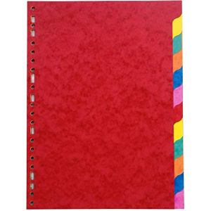 COUTAL Lot de 3 Jeux de 12 intercalaires format A4 Carte Lustrée (Stock Bureau Maison Bien-être, neuf)