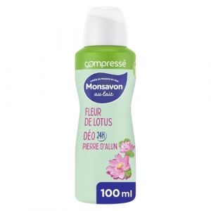 MONSAVON – Spray Anti-Transpirant Fraîcheur Fleur de Lotus, Protection Longue Durée et Douceur - Le Lot De 4 (Franc shopping, neuf)