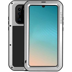 LOVE MEI pour Huawei P30 Pro Coque,Hybrid Coque, Housse, de Protection imperm&eacute;able en &eacute;tanche Antichoc Anti-poussi&egrave;re Housse M&eacute;tal Aluminium Coque pour Huawei P30 Pro avec Verre tremp&eacute; (Argent&eacute;) (iCover Case Store, neuf)