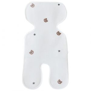 Coussin de refroidissement pour bébé, Assise Universelle Poussette Été, Coussin de Siège Poussette Coussin Voiture Bebe Bébé Housse d’Été Anti-Transpiration pour Poussette Coussin Bébe (Qpolly, neuf)