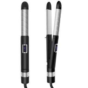 Hair Straighteners, Lisseur Boucleur Cheveux 2 en 1, Lisseur Cheveux Professionnel, Fer à Lisser et Boucler 2 en 1, Lisseur de Voyage Lisseur Cheveux Vapeur pour Coiffures Lisses, Douces et Brillantes (SHUANG DING XIN, neuf)