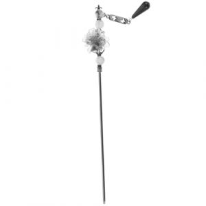 Alipis &Eacute;pingle &agrave; Cheveux Chinoise Vintage M&eacute;tal avec Pendentif Baguette D&eacute;corative pour Chignon Femme Accessoire Coiffure R&eacute;tro &Eacute;l&eacute;gant (Calloway Pagan, neuf)