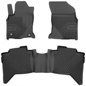SMK Tapis de Sol Caoutchouc pour Toyota Hilux VIII Depuis 2015 Exp&eacute;rimentez Un Nouveau Standard de Voyage avec Les Tapis de Sol antid&eacute;rapants pour Voiture - Tapis de Voiture Multi-annuels pour Toutes (SMK TUNING, neuf)