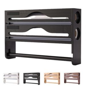 Générique Distributeur Aluminium Et Film Alimentaire avec Porte Sopalin Cuisine, Distributeur Film Alimentaire avec Coupeur, Derouleur Papier Alimentaire Sopalain, Film, Alu, Papier De Cuisson (Leo6688, neuf)
