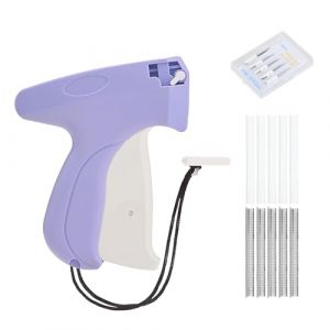 Culinavog Etiqueteuse Pistolet, Machine Etiquette avec 5 Aiguilles de Rechange + 1000 &Eacute;pingles, Machine &agrave; &Eacute;tiqueter, Pistolet &agrave; &Eacute;tiquettes pour V&ecirc;tements Textiles, &Eacute;tiquettes de Prix (Violet Clair) (xiongjunze, neuf)