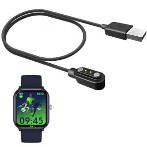 MBROS Compatible Pour Cable USB Compatible Pour Smartwatch ICE-WATCH Montre Connect&eacute;e enfant ICE smart junior 2.0 1,75 Pouces (Noir) (SkyBand, neuf)