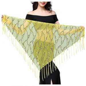 G&eacute;n&eacute;rique &Eacute;charpe de Danse du Ventre pour Femme Ceinture Danse Orientale Jupe &Agrave; Gland &Agrave; Paillettes Jupe Boh&egrave;me des Paillettes &Eacute;charpe La Hanche Frange Femmes Ceinture de Danse du Ventre (NiceYear, neuf)