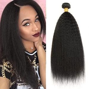 Yaki Human Hair Bundles Meche Tissage Naturel Cheveux Humain Longue Meche Naturelle Tissage Bresilien En Lot Cheveux Naturel Br&eacute;silienne Couleur Noire Naturelle 100g 22 Pouce (beiyuan hair product, neuf)