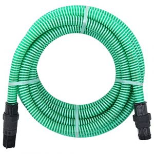 vidaXL Tuyau d'Aspiration avec Raccords en PVC Pompe de Jardin Tuyau d'Arrosage Installations d'Eau Domestique Filtres &agrave; Eau Vert 1" 10 m PVC (vidaXL FR, neuf)