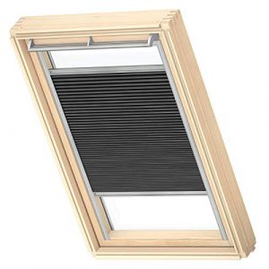 VELUX Original Store Plissé Occultant et Isolant, M04, M34, Noir Charbon (store-fenetredetoit, neuf)
