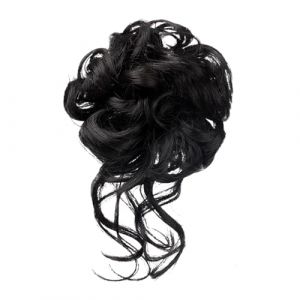 Postiche pour boucl&eacute; &ndash; Postiche pour ondul&eacute; et boucl&eacute; pour femme | Postiche &agrave; pince pour queue de cheval pour filles, femmes, mari&eacute;e, petite amie (fuxianwenju, neuf)