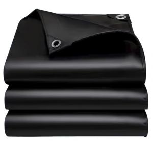 EEATUZTL Noir Bâche Imperméable, Bâche de Protection en Polyéthylène, UV Résistant Bache Camion, Pergola, Serre, Baches Imperméables pour Exterieur, Jardin, Tonnelle, Camping, Meubles, 3x4m (Chang wan ze, neuf)