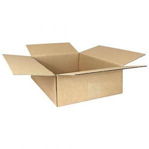 smiley pack Lot de 25 cartons pliants 350 x 250 x 100 mm Marron KK S 35 x 25 x 10 cm En carton ondulé 1 carton ondulé (smileypack, neuf)