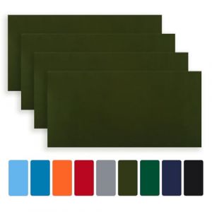 Skystuff Kit de r&eacute;paration pour doudoune, lot de 4 patchs Patchs rectangulaires autocollants en nylon, parfaits pour les doudounes, les manteaux matelass&eacute;s et les tentes de camping (HappinessFlag, neuf)