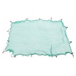 Filet de protection robuste en maille avec crochets et corde &eacute;lastique pour camion, lit, remorque, VUS, van, coffre de voiture, filet de s&eacute;curit&eacute; anti-chute en poly&eacute;thyl&egrave;ne vert, grille de 50 mm (1,5 (dedicatestore, neuf)