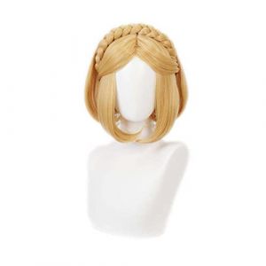 Perruque de cosplay Princesse Zelda - Pour la légende de Zelda Breath of The Wild, perruque blonde, costume d'Halloween, pour fête costumée, spectacle d'anime, événement cosplay, concerts, Dai (good stuff A, neuf)