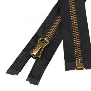 Fermeture &Eacute;clair, Fermeture Eclair au Metre 75cm | Tirette de Fermeture &Eacute;clair Vintage en Laiton | Fermeture Eclair Blouson pour Vestes Couture Manteaux (YouHaoChuCong, neuf)