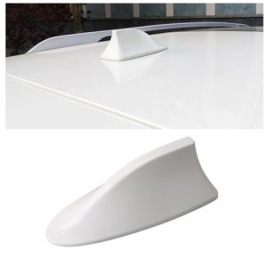 Flaconi Antenne Voiture,Accessoire Voiture Tuning,Antenne Requin,Antenne Radio Voiture,Antenne de Toit Voiture,Antenne Aileron Requin,Voiture Antenne Radio FM/AM Décor (Blanc) (shenhua auto, neuf)