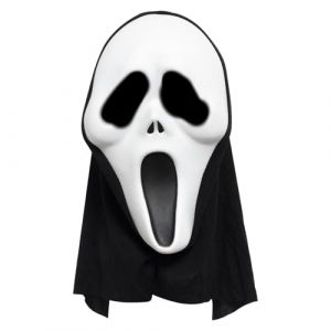 CHUNLINLAODA Masques Scream halloween Masque Ghostface Scream Masque de Cri Halloween Horror Party Ghost Mask pour Adulte Masque Horreur Accessoire pour Carnaval Halloween Cosplayrty (noir) (YUNLETONG, neuf)