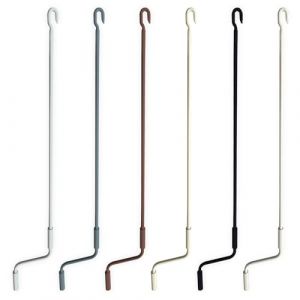 TENDEEVOLUTION Manivelle pour Volet Roulant Manuel en Fer Galvanisé, Diamètre 1,5 cm et Longueur de 100 à 250 cm, Poignée Ergonomique en Plastique. Manivelle Store (GRIS, 250 CM) (Tendeevolution, neuf)