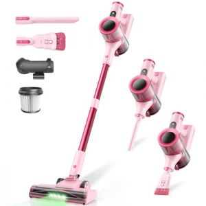 Dzaki Aspirateur Balai sans Fil Puissant avec écran LED- 45KPa 50Mins, 3 en 1 Aspirateur sans Fil sans Sac, Rechargeable Batterie, Silencieux Léger pour Tapis/Poils d'animaux/Sols Durs/Canapé/Voiture (BOTEXIA, neuf)