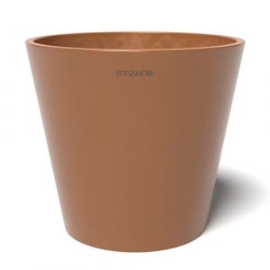 Pots&More VP012003 Conico 20 Pot de Fleurs, diam&egrave;tre : 20 cm, Forme Ronde, Couleur Terre Cuite, Hauteur : 18 cm, Cache-Pot en Plastique, pour Plantes d'int&eacute;rieur (MCT MultiChannelTrade, neuf)