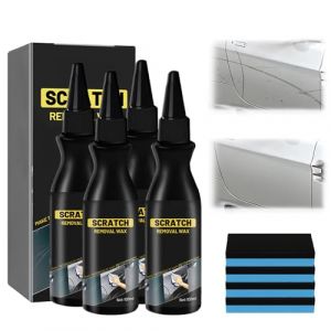 Efface Rayure Profonde Voiture, 2026 Produit Efface Rayure Voiture Car Scratch Remover Avec Eponge, Mod&egrave;le Cr&egrave;me de r&eacute;paration de Rayures de Voiture Efface Rayures Anti-Rayures P&acirc;te R&eacute;paration (4Pcs) (HanYue88, neuf)