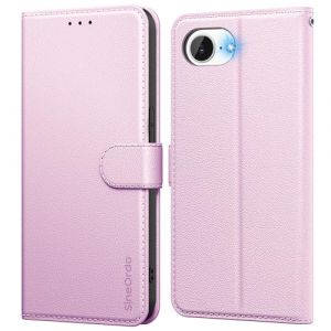 SineOrdo Coque Compatible avec iPhone 16e Coques, Étui iPhone 16e Housse Clapet Protection Pochette Antichoc Rabat Case - Or Rose (SineOrdo, neuf)