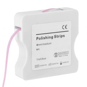 OFFCUP Bandes de Polissage Dentaire, 1PCS 4mm x 6M Papier de Verre Dentaire, Bandes Abrasives pour Dents Bande Blanchiment Dentaire pour pour Nettoyage les Dents Soins bucco-dentaires (Rose) (HOOCHE, neuf)