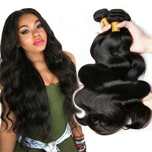 Body Wave Bundles Human Hair Meche Bresilienne Tissage Naturel Cheveux Humain Meche Naturelle Court Tissage Bresilien En Lot Couleur Noire Naturelle Total 300g 20 20 20 Pouce (beiyuan hair product, neuf)