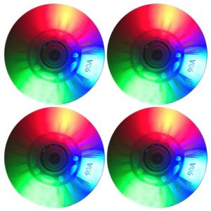 Roues Roller, Lot de 4 Roues de Roller en Ligne LED Light Up Roues de Patin Roue de Rechange 64/70/72/76/40 mm pour Enfants et Adultes Roller, Skateboard (Uposao, neuf)