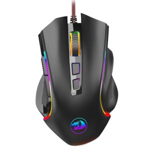 Redragon M602 NEMEANLION 3000 PPP Souris Gaming USB pour PC, 7 Touches, Retro-éclairage Commutable avec 7 Couleurs (PAIPE MECAD, neuf)