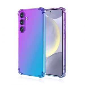 EASSGU Coque pour Samsung Galaxy S25+ / Samsung Galaxy S25 Plus (6.7" inches), Housse de Protection de Couleur Dégradée Transparente, Étui de Téléphone Anti-Chute et Anti-Rayures - Bleu Violet (EASSGU, neuf)