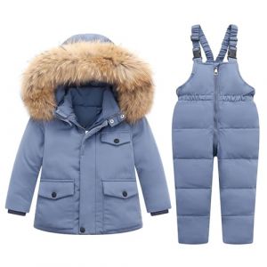 Combinaison de Ski Enfant Fille Combinaison de Ski ado Ensembles de Neige Doudoune à Capuche Ensemble 2pcs Veste de Ski + Salopette Pantalon Enfants Garçons Vêtements Fille 1-6 Ans Noel (⭐⭐⭐⭐⭐AEGJEGVD⭐⭐⭐⭐⭐, neuf)